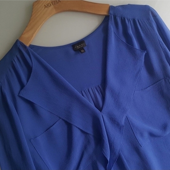 🇨🇦 Aritzia Babaton Blue Finley Blouse - Picture 12 of 16